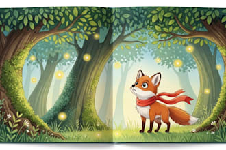 draw children story and kids illustration