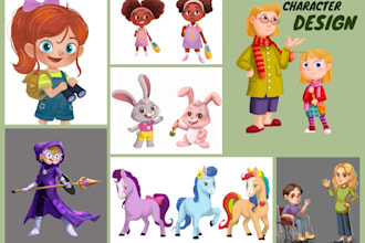draw children story and kids illustration