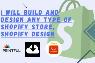 build and design any type of shopify store, shopify design