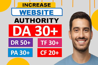 increase domain rating ahrefs DR domain authority moz da majestic trust flow tf