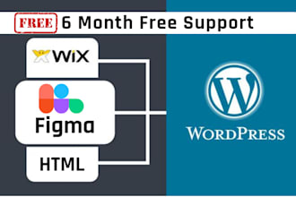 convert wix to wordpress or figma to wordpress website with elementor pro