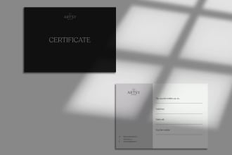 do minimalist certificate design for your brand