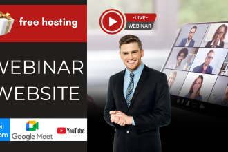 professional webinar website design with wordpress