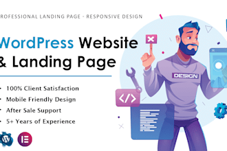 design and build wordpress website or landing page