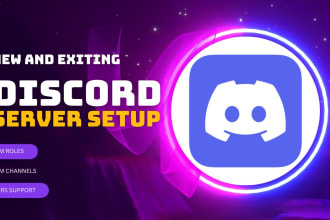 setup new and existing discord server setup within 24 hours