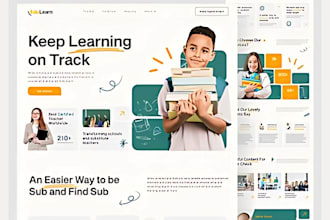 design daycare website, child care website, kindergarten school website