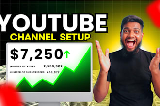 professional youtube channel creation and setup