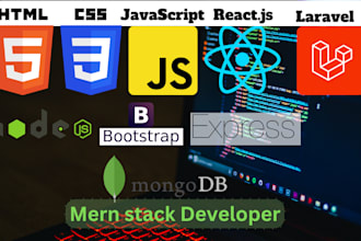 develop react, next, view, js website , landing page or php laravel developer