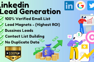 do b2b lead generation, email list building, data scrapping