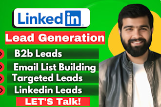 do b2b lead generation, email list building, web research