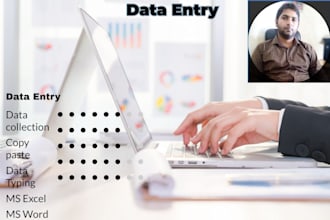do fastest data entry in one day and internet researsh