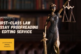 proofread and edit your law assignment UK universities