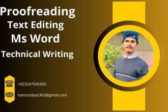 proofread your text  and edit or retype english documents