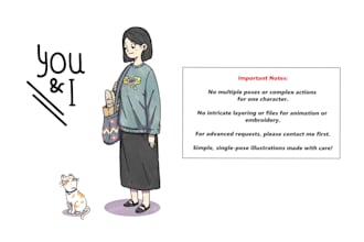 draw a minimalist character for your idea