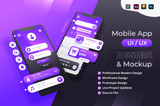 do modern mobile app UI UX design for ios and android