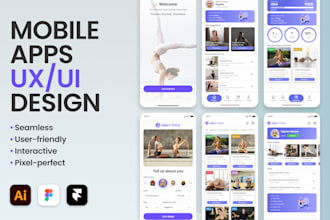 do modern and user friendly figma mobile app design