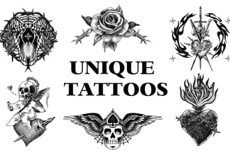 design custom tattoo for you in 24h