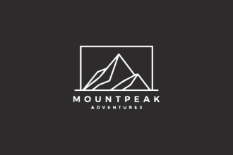 create professional flat minimalist line art logo design