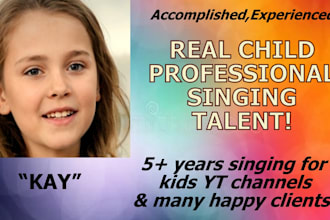 sing your prepared song in a cute girl child kid voice