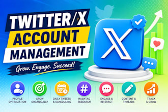 manage and grow your twitter x account organically