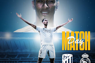 design a sports flyer or poster