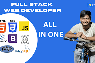 do full stack web development  PHP,mysql,js,HTML,CSS,jquery