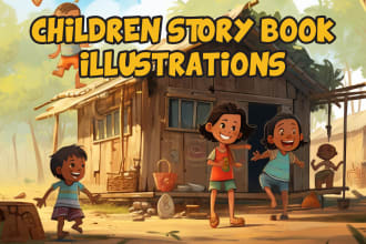 design children storybook illustrations for you