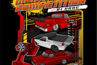 draw your rc drag into a vector illustration