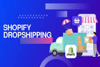 set up shopify website or dropshipping store