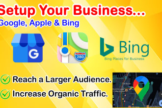 setup your business on google maps apple maps and bing maps