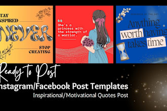 create social media inspirational, motivational posts, carousel for instagram