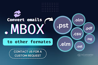 convert mbox to pst, csv, olm, elm, ost, tzg, pdf and more