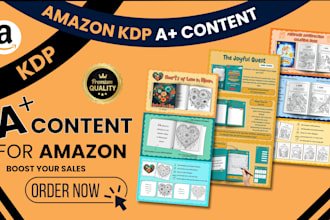 design amazon a plus content for amazon kdp book