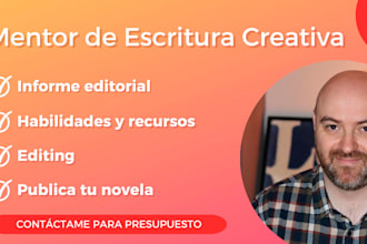 seré tu mentor de escritura creativa y profesional