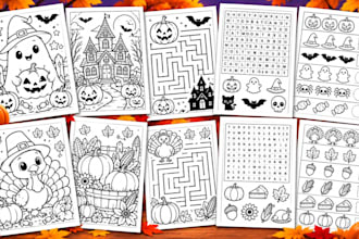 create kids coloring book and adults coloring books for KDP