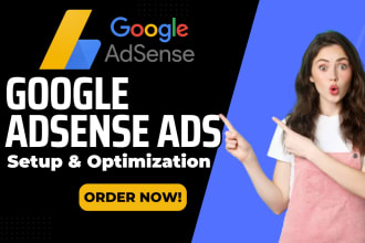 setup google adsense ads to wordpress website or optimize ads