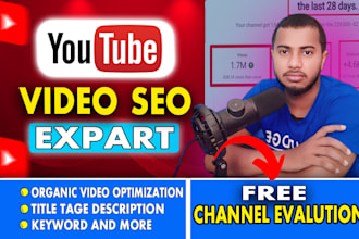 do best youtube  SEO expert channel ranking as growth manager