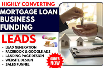 generate mortgage loan leads refinance hard money business funding leads website