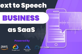 make ai powered text to speech saas website
