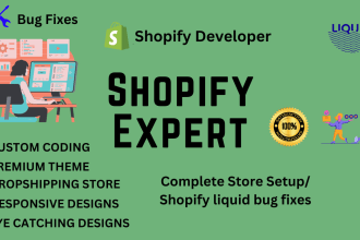fix CSS, HTML, and liquid issues bugs in your shopify store
