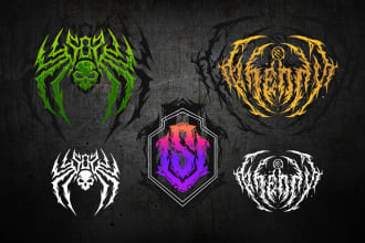 create metal logo, horror or psychedelic for your band