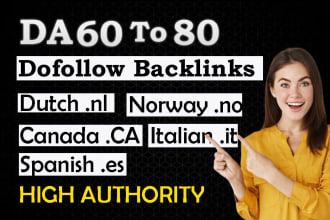 do manual italy, dutch, canada, norway, spanish seo dofollow backlinks