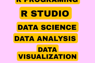 do data analysis, data science with rstudio, r programming