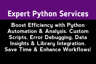 provide python custom scripts and code error solutions