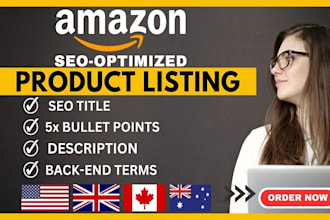 write SEO amazon listing and product description that sells