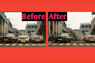 remove unwanted objects on 50 photos, bulk orders, professional photo editor