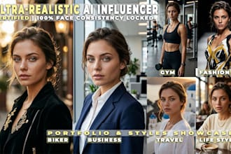 create a realistic ai influencer and consistent ai model