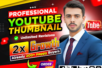 design attractive clickbait amazing youtube thumbnail in 3hr