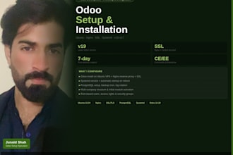 do your odoo setup and installation