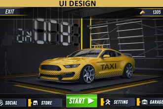 create high quality 2d game design assets, icons, UI, and UX
